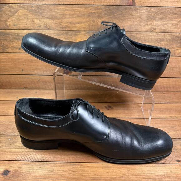 Louis Vuitton Black Leather Lace Up Derby Shoes Size 11 Dress Luxury Designer main image 16